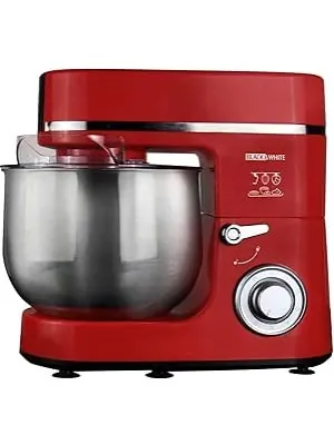 Black and White Professional Stand mixer, 2200 Watt, 8 Liters, Red, SM 822