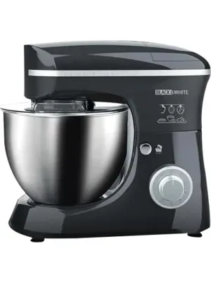 Black and White Professional Stand mixer, 1500 Watt, 5.5 Liters, 6 Speeds, Black*Red, SM 615