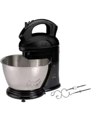 Black & White Egg Beater with Kneader, 4 Litre, 280 Watt, Black, 3500