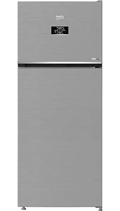 Beko Neo Frost Refrigerator   367 Liters Net   Digital Screen   Dual Cooling   ProSmart Inverter Motor   Harvest Fresh   Brushed Silver   70 cm Width   RDNE420K02D IDTEG