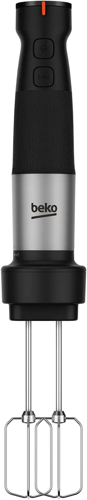 Beko hand blender hba 81762 b , 750 w motor power, variable speed setting, turbo function, stainless steel chopping blades. glass chopper bowl 1l, double beater, stainless steel