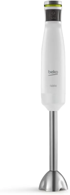 Beko Hand Blender   1500 Watts   1.75 Litres Capacity   Full Stanless Steel Cutting System   White   RHB 5050