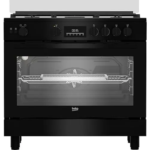 Beko Freestanding Cooker (Fan assisted, Cooling Fan, Gas, 90 cm) BGGR11225GB