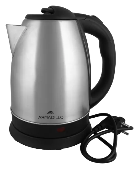 Armadillo Stainless Steel Kettle 1500 Watt 2.0 L   Black