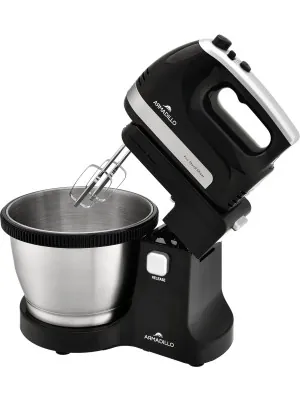 Moulinex Master Mix Hand Mixer, 5 Speeds, 425 Watt, White   Grey   HM400BEG