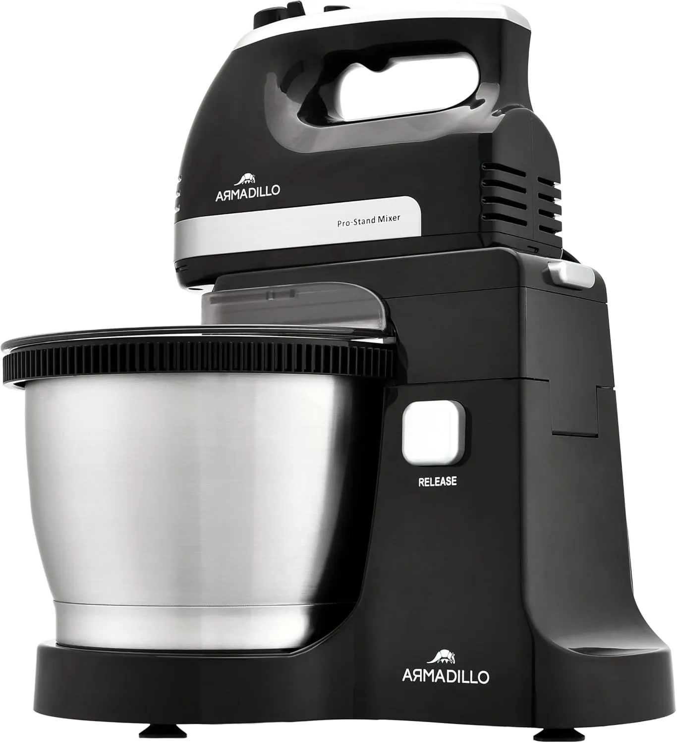 Armadillo mixer, 500 watt, 5 speed, 3.5 liter bowl, black