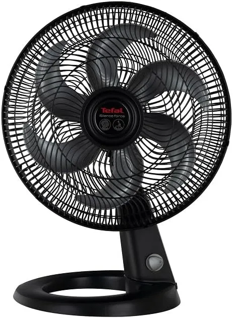 Tefal, Silence Force Desk Fan, 16 Inch, 3 Speeds, Black, VG4110EE