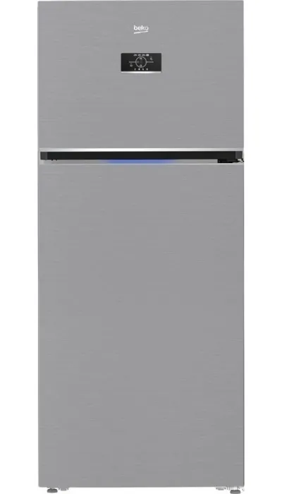 Beko Freestanding Refrigerator, No Frost, 2 Doors, 590 Litres, Inverter Motor, Silver   B3RDNE590ZXB