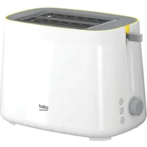 Beko Glow Toaster, 2 Slices, 800W, White   TAM 4220 W