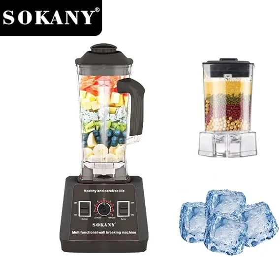 Sokany sk 666 multi purpose blender 5000w high power 2 in 1 cup food processor