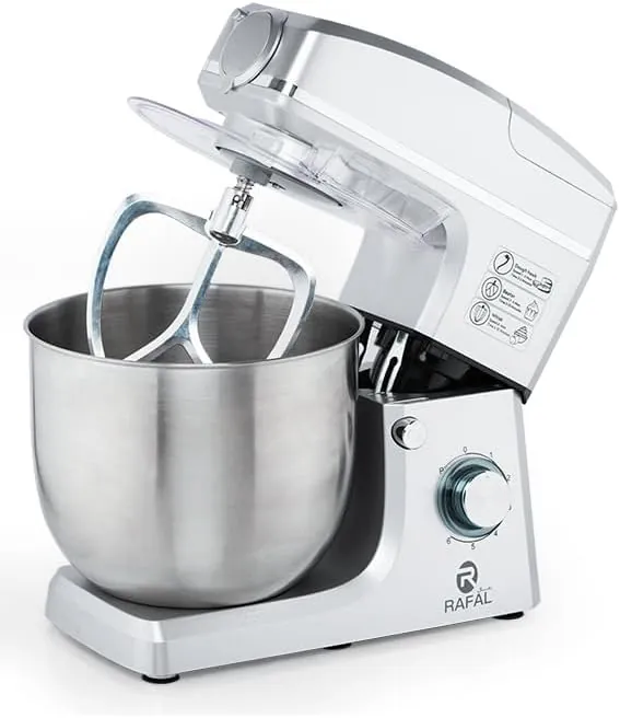 Rafal Stand Mixer, 7 Liter, 1500 Watt, Silver   RA0537