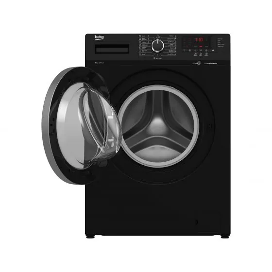 Beko Automatic Front Loading Washing Machine, 8 Kg, Inverter Motor, Black   WTV 8612 XBCI