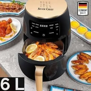 Silver Crest S 18 Air Fryer 2400W 6L   LCD Touch Screen