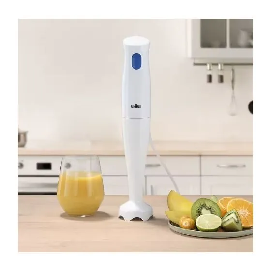 Braun Hand Blender with Beaker, 600ml, 450 Watt, White   MQ10.000PWH