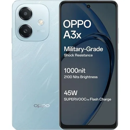 OPPO A3X 4G ( 4GB RAM, 64GB Storage) | with No Cost EMI Additional Exchange Offers
