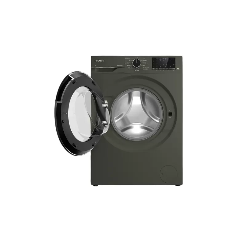 HITACHI Washing Machine 8 kg 1400 rpm Inverter with Steam Gray BD 80YFVEM