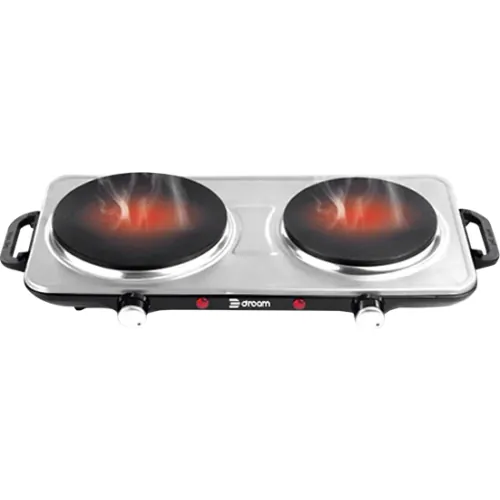 Dream Electric Hot Plate 2 burner 2500 Watt Silver DR 10203
